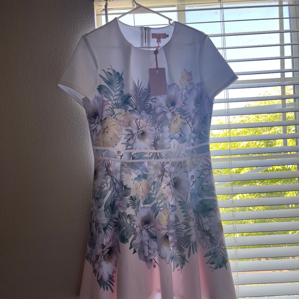 Ted Baker NWT woodland jersey skater dress